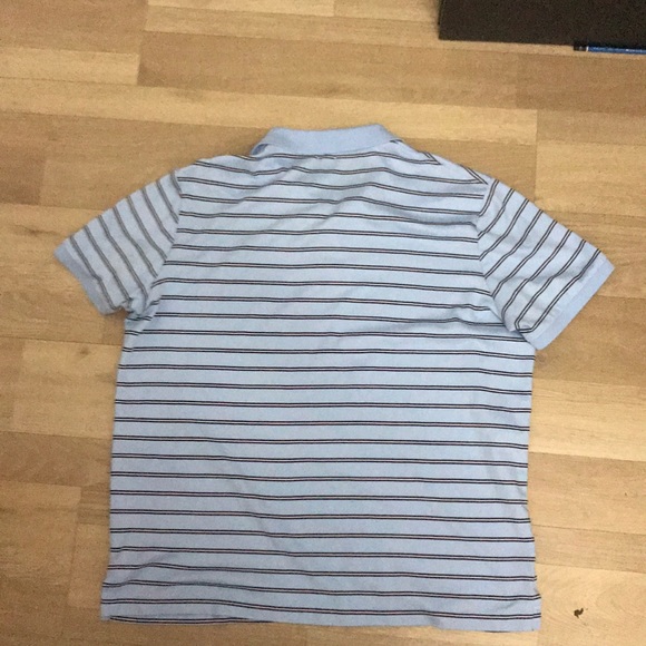 Men's Classic Fit Stripe Polo Shirt In Elite Blue - Picture 4 of 4